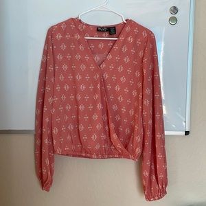 Wrangler Blouse, Scrunched Sleeves/Bottom, Size: Women’s Medium